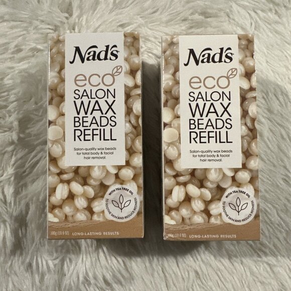 Nad's Eco Salon Wax Beads Refill long lasting results with tea tree oil (2) - Picture 1 of 6